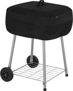 Modern Leisure 2974 Basics Walk-A-Bout Charcoal Grill Cover (21.5 L X 21.5 D X 14.5 H Inches) Water-Resistant, Black