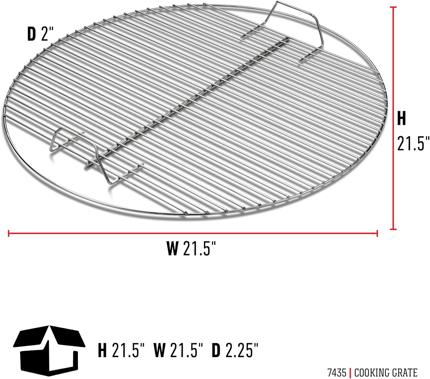 Weber Cooking Grate, Silver, 22.5''