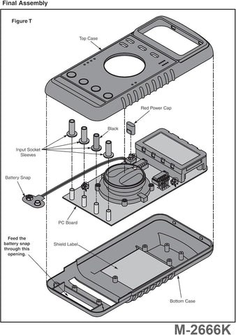 Image of Elenco - Deluxe Full Function Digital Multimeter Kit [ M-2666K ]