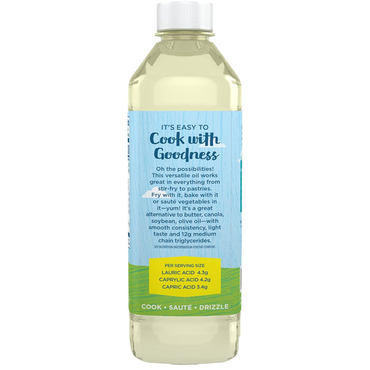 Carrington Farms Organic Liquid Coconut Oil - Gluten Free & Non-Gmo - Nutrient Dense Alternative for Baking & Cooking (16Oz)