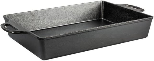 Lodge 9"X13" Cast Iron Casserole, Black