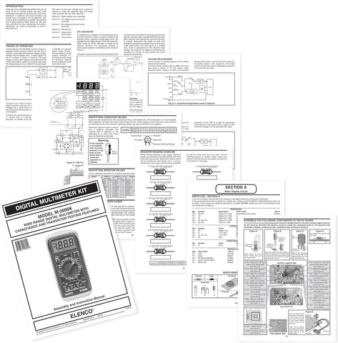 Image of Elenco - Deluxe Full Function Digital Multimeter Kit [ M-2666K ]