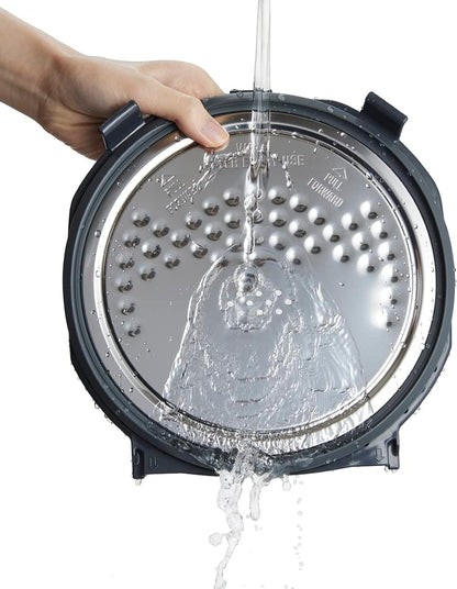 Zojirushi NW-QAC10 5.5-Cup Capacity Flat-Top Induction Cooker and Warmer with Custom Cooking Pan, Double Non-Stick Coating for Easy Clean-Up (Black)