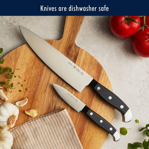 Image of HENCKELS Premium Quality 15-Piece Knife Set with Block, Razor-Sharp, German Engineered Knife Informed by over 100 Years of Masterful Knife Making, Lightweight and Strong, Dishwasher Safe