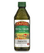 Pompeian Smooth Extra Virgin Olive Oil, Contains Polyphenols, First Cold Pressed, Mild and Delicate Flavor, Perfect for Sauteing & Stir-Frying, Naturally Gluten-Free, Non-Gmo, 16 FL Oz, Single Bottle