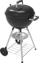Premium Charcoal Grill, 18" Heavy Duty Charcoal Kettle Grill, Outdoor Cooking, Camping Patio, Backyard, Tailgating, Black