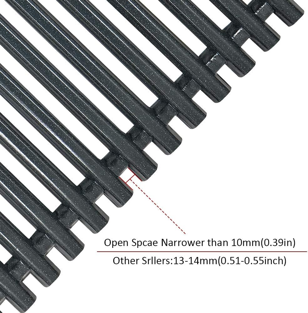 Antree 7525 Porcelain Enameled Grates (17.4 X 11.8 X 0.25) for Weber Spirit 300 Series, Spirit 700, Genesis Silver Gold B/C Replacement Weber 7525 Grates