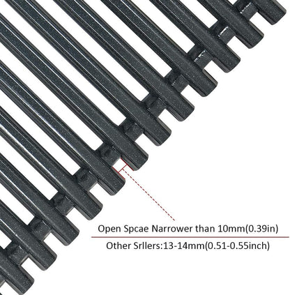 Antree 7525 Porcelain Enameled Grates (17.4 X 11.8 X 0.25) for Weber Spirit 300 Series, Spirit 700, Genesis Silver Gold B/C Replacement Weber 7525 Grates
