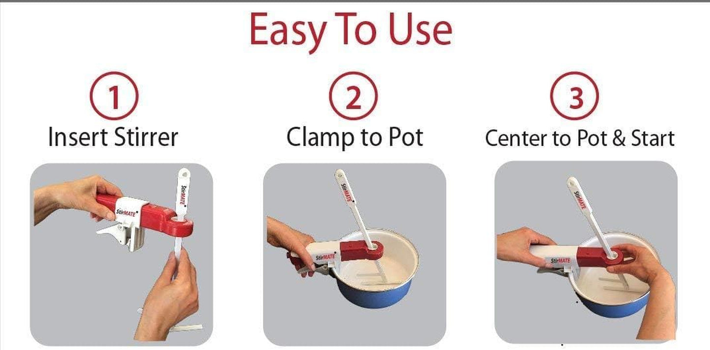 Stirmate Automatic Pot Stirrer GEN 3- Variable Speed, Self-Adjusting, Powerful, Cordless, (Updated 2024)