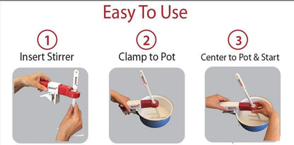 Stirmate Automatic Pot Stirrer GEN 3- Variable Speed, Self-Adjusting, Powerful, Cordless, (Updated 2024)