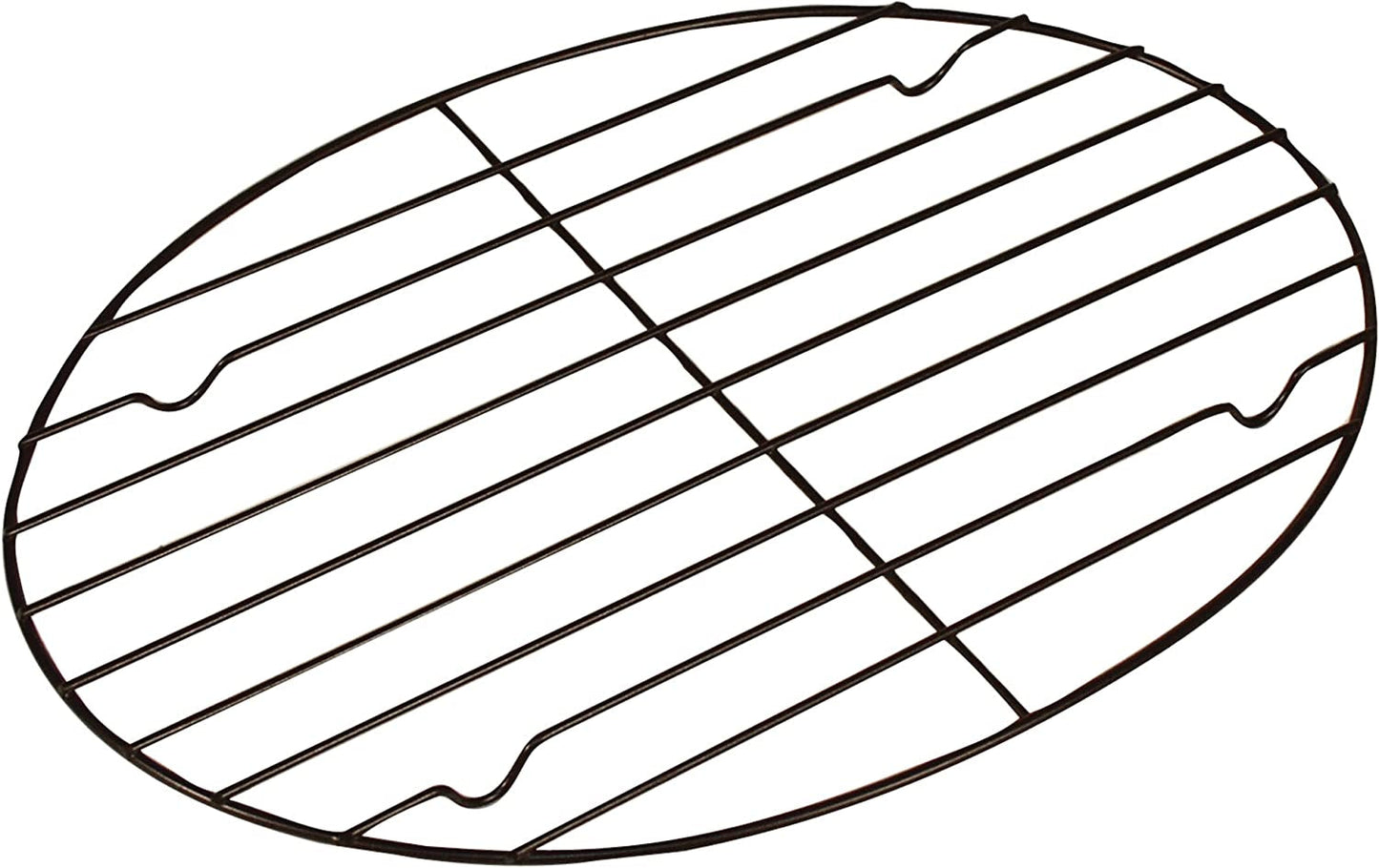 Fox Run - 57213 Fox Run Non-Stick Oval Roasting/Cooling Rack, 11.25 X 8.25 X 0.5 Inches, Metallic