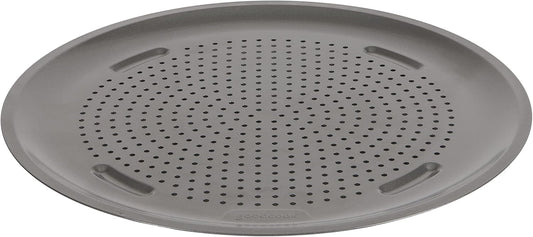 Goodcook Airperfect Non-Stick 14” Pizza Pan – Pizza Tray for Oven, Perforated round Pizza Pan, Carbon Steel Baking Pan, Homemade, Frozen & Leftover Slices