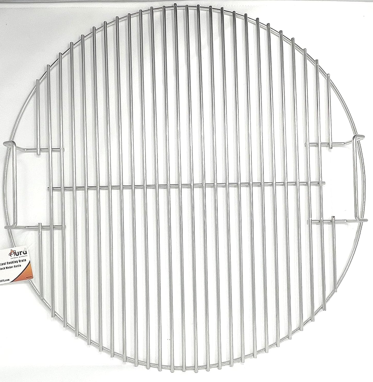 Aura Outdoor Products 22" Stainless Steel Upgraded Replacement Cooking Grate for Weber Kettle, Recteq Bullseye 22 Inches