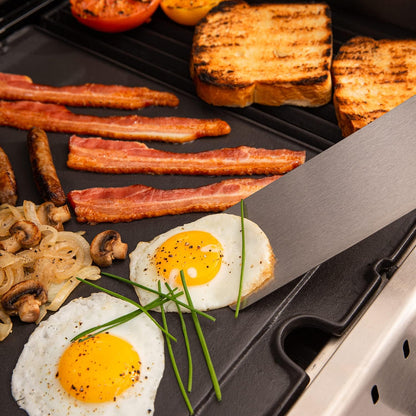 Broil King 11242 Exact Fit Cast Iron Griddle, Baron, Crown Series Gas Grills, and Crown Pellet Grills, Black