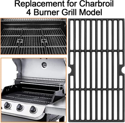 Grill Grates for Charbroil Advantage 4 Burner 463343015 463344015 463344116, Advantage 2 Coal Parts 463340516 Gas Grill, G467-0002-W1 Cast Iron Cooking Grids for Tru Infrared 463336016, 16 15/16"