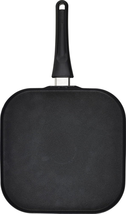 Goodcook 11-Inch Square Griddle Pan, Nonstick Aluminum Frying Pan, Even Heating, Ergonomic Handle, Perfect for Eggs, Bacon, and Breakfast, Small Griddle Pan, Durable Black Finish