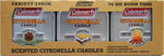 Coleman Scented Tin Citronella Candle - 3 Pack, S'Mores, Pine and Campfire