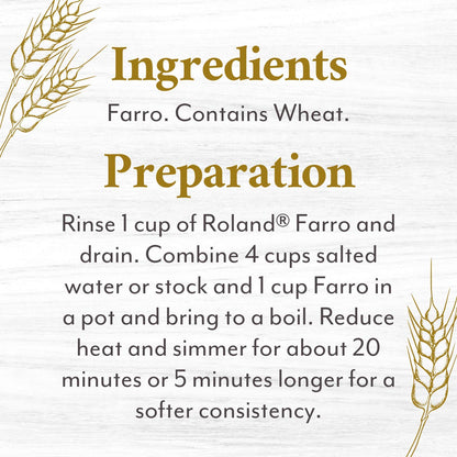 Roland Foods Pearled Italian Farro, Specialty Imported Food, 48-Ounce Bag