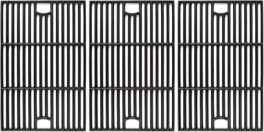 Hisencn 17 Inch Grill Cooking Grates for Homedepot Nexgrill 720-0896 720-0896B 720-0896C 720-0896CP 720-0896E, Cast Iron Grate Grill Grid Replacement Parts for Nexgrill 720-0898 720-0898A, 3 Pack