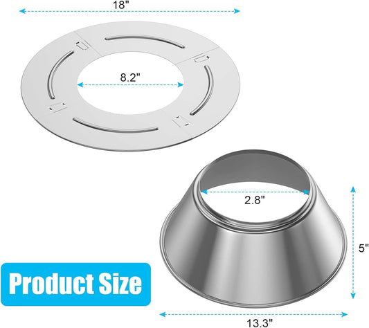 Charcoal Heat Controller for Most Weber 22'' Kettle Charcoal Grill,Bbq Whirlpool for Nexgrill Charbroil 22 in Kettle XL Kamado/Big Green Egg,Stainless Steel BBQ Charcoal Grill Accessories