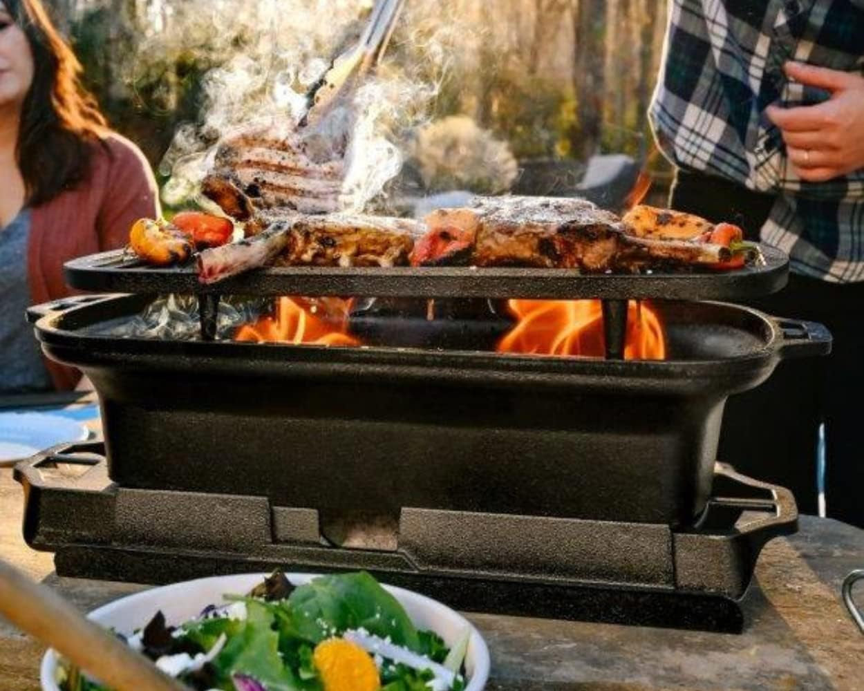 Lodge Sportsman'S Cast Iron Pro Grill - 1 Each, Black