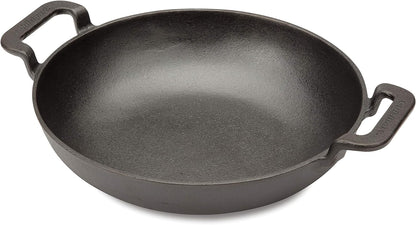 Cuisinart CCW-800, Pre-Seasoned Cast Iron Grilling Wok, 10"