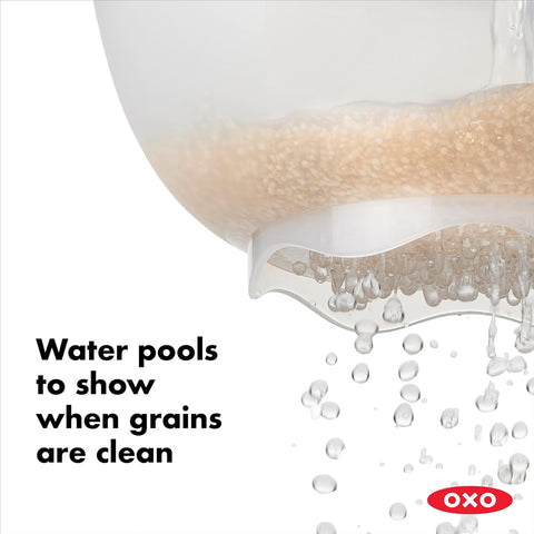 Image of OXO Good Grips Rice & Small Grains Washing Colander, 15.4 X 23.3 X 13.9 Cm