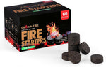 Fire Pit Starters for Solo Stove Mesa, 60 Count Fireplace Starter Great Accessories Tool for Grilling Camping Cooking Campfires and BBQ Light Fire Wood Charcoal and Sticks
