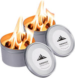 2 Pack Portable Campfire, Portable Fire Pit for Camping, 3-5 Hours of Burn Time Campfire in a Can for Picnics, Cooking and Party