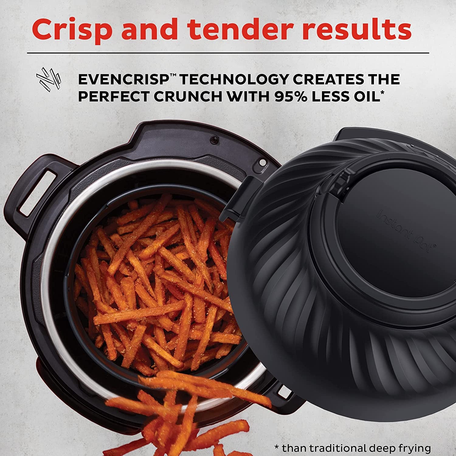 Instant Pot Pro Crisp 11-In-1 Air Fryer and Electric Pressure Cooker Combo with Multicooker Lids That Air Fries, Steams, Slow Cooks, Sautés, Dehydrates, & More, Free App with over 800 Recipes, 8 Quart