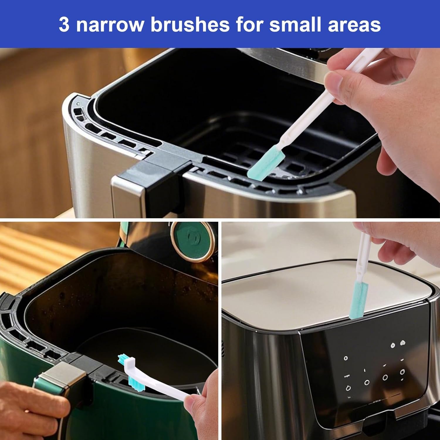 Palksky Air Fryer Cleaning Tools, Airfryer Cleaner Brush, 6 PCS Air Fryer Accessories