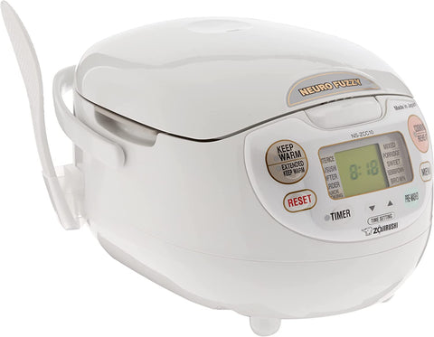 Image of Zojirushi NS-ZCC10 5-1/2-Cup Neuro Fuzzy Rice Cooker and Warmer, Premium White