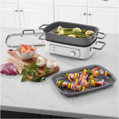 Cuisinart GR-MC3CB STACK5 Multifunctional Grill with Glass Lid