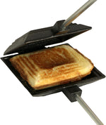 Coghlan'S Cast Iron Cooker - Pre-Seasoned Pie Iron Sandwich Maker with Heat-Resistant, Removable Handles, Easy-To-Clean for Toasted Pies, Grilled Sandwiches, and Meats, for Campfire Cooking