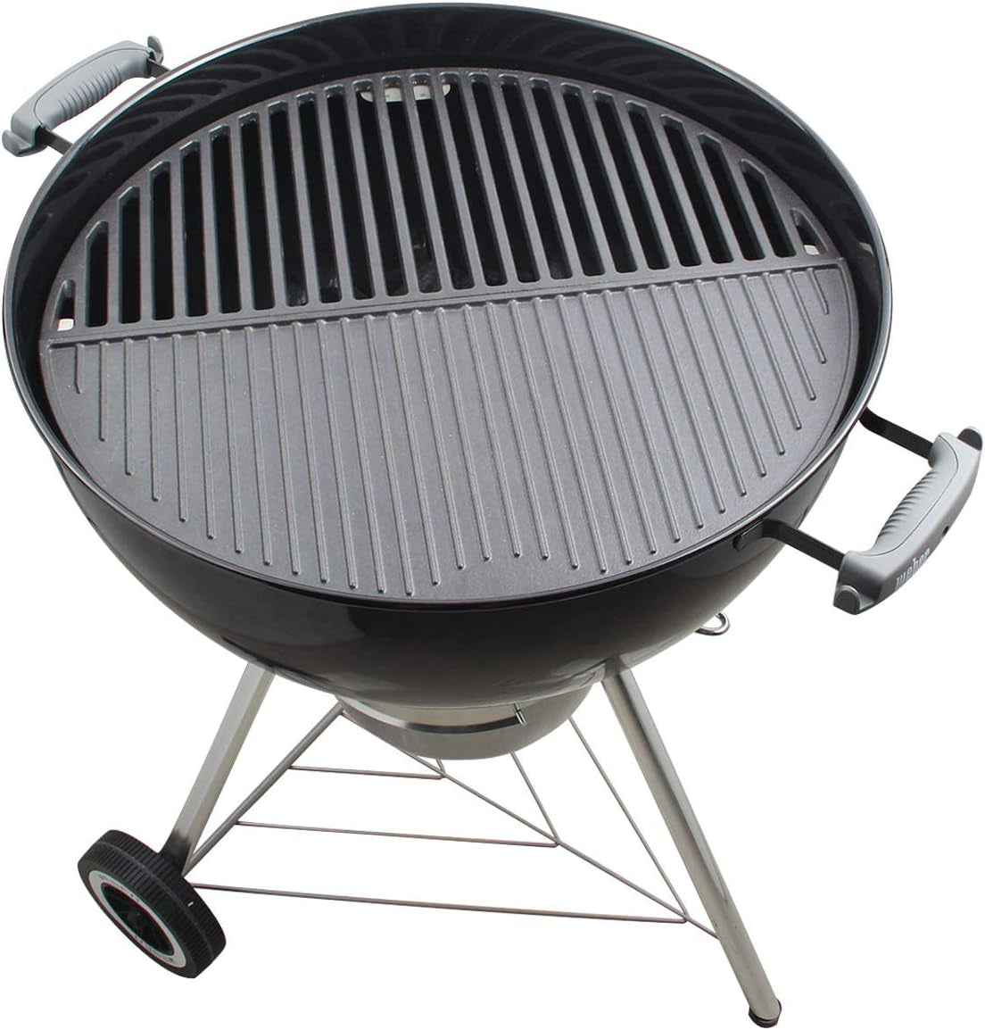 Kamaster 22" Half Moon Cast Iron Cooking Grate Grill Accessory Replaces for Weber Charcoal Grill Half Moon Grate+Griddle+4 Support Extension,Cooking Grate for Weber 22