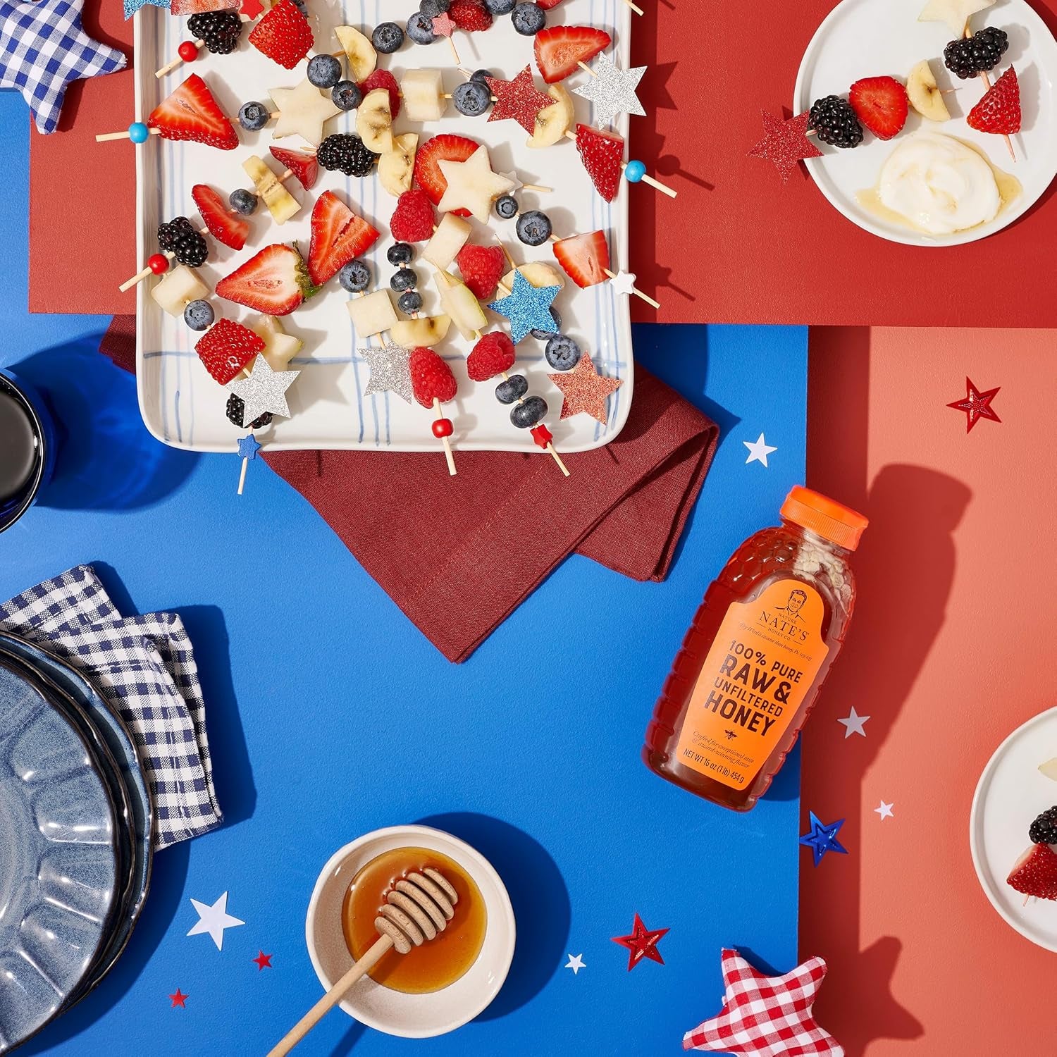 Nate'S 100% Pure, Raw & Unfiltered Honey - Award-Winning Taste, 32Oz. Squeeze Bottle