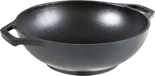 Lodge Manufacturing Company L9MW Mini Wok Cast Iron, 9", Black