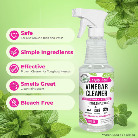 Image of Mighty Mint Vinegar Cleaner, All-Purpose Spray, Spearmint Scent, 16Oz