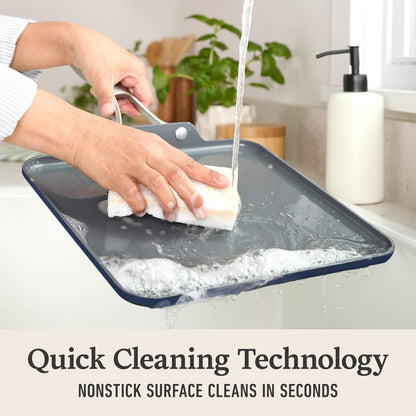 Calphalon® Premier Ceramic Nonstick 11" Square Griddle, Midnight Blue