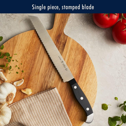 Image of HENCKELS Premium Quality 15-Piece Knife Set with Block, Razor-Sharp, German Engineered Knife Informed by over 100 Years of Masterful Knife Making, Lightweight and Strong, Dishwasher Safe