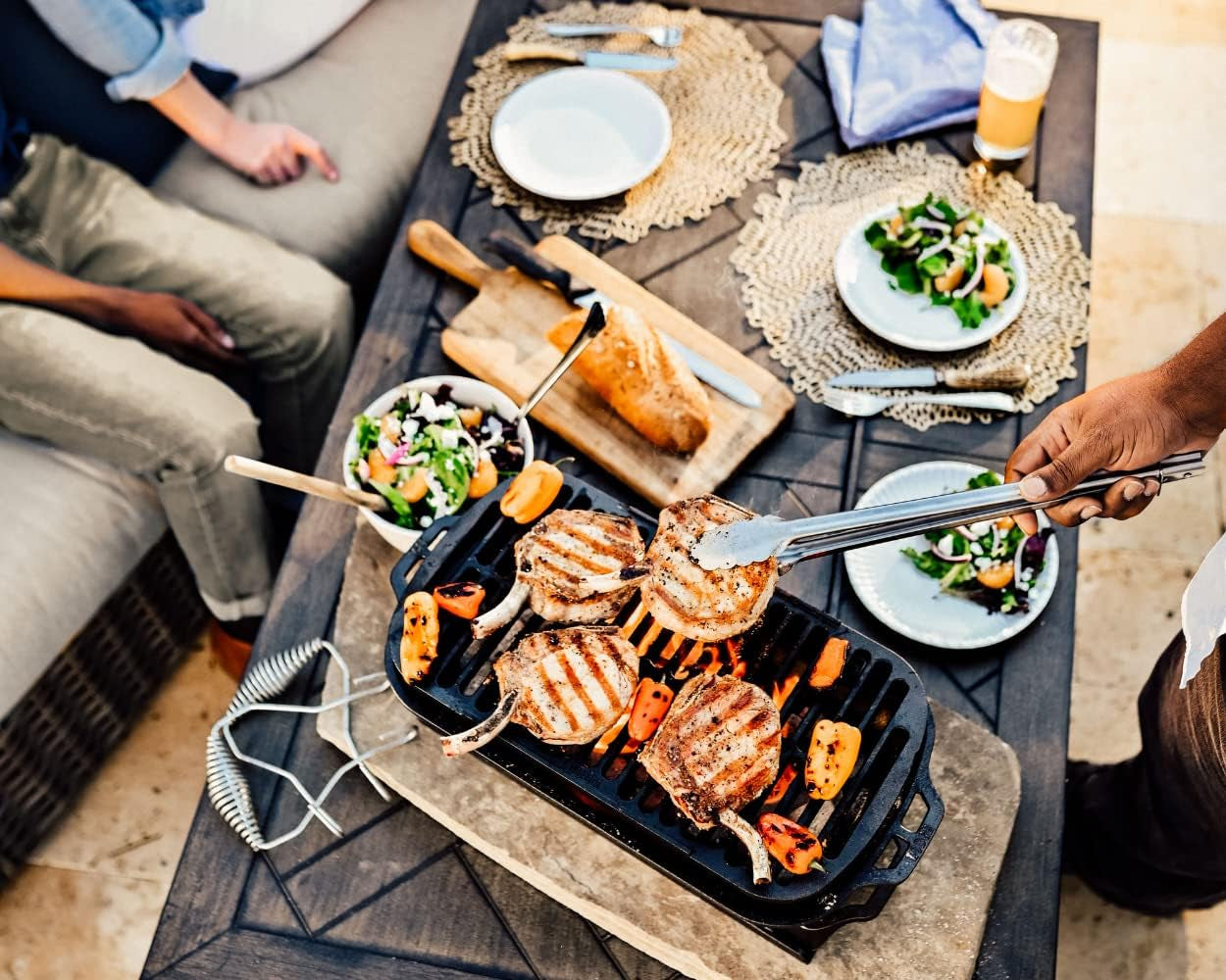 Lodge Sportsman'S Cast Iron Pro Grill - 1 Each, Black