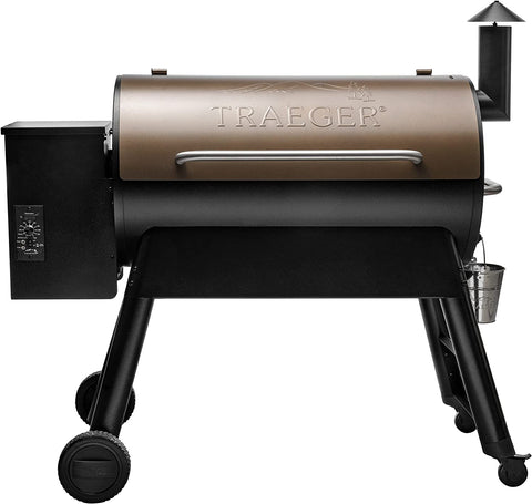 Image of Traeger Grills Pro 34 Electric Wood Pellet Grill and Smoker, Bronze, 884 Square Inches Cook Area, 450 Degree Max Temperature, Meat Probe, 6 in 1 BBQ Grill