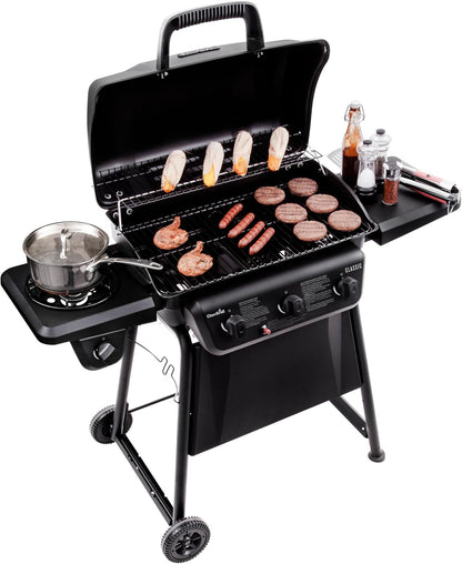 Char-Broil® Classic Series™ Convective 3-Burner with Side Burner Propane Gas Stainless Steel Grill - 463773817-P2