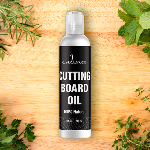 Image of Culina Cutting Board & Butcher Block Conditioning & Finishing Oil | Mineral Oil Free |100% Plant Based & Vegan, Best for Wood & Bamboo Conditioning & Finishing, Makes Cleaning Wood Easier - Livananatural