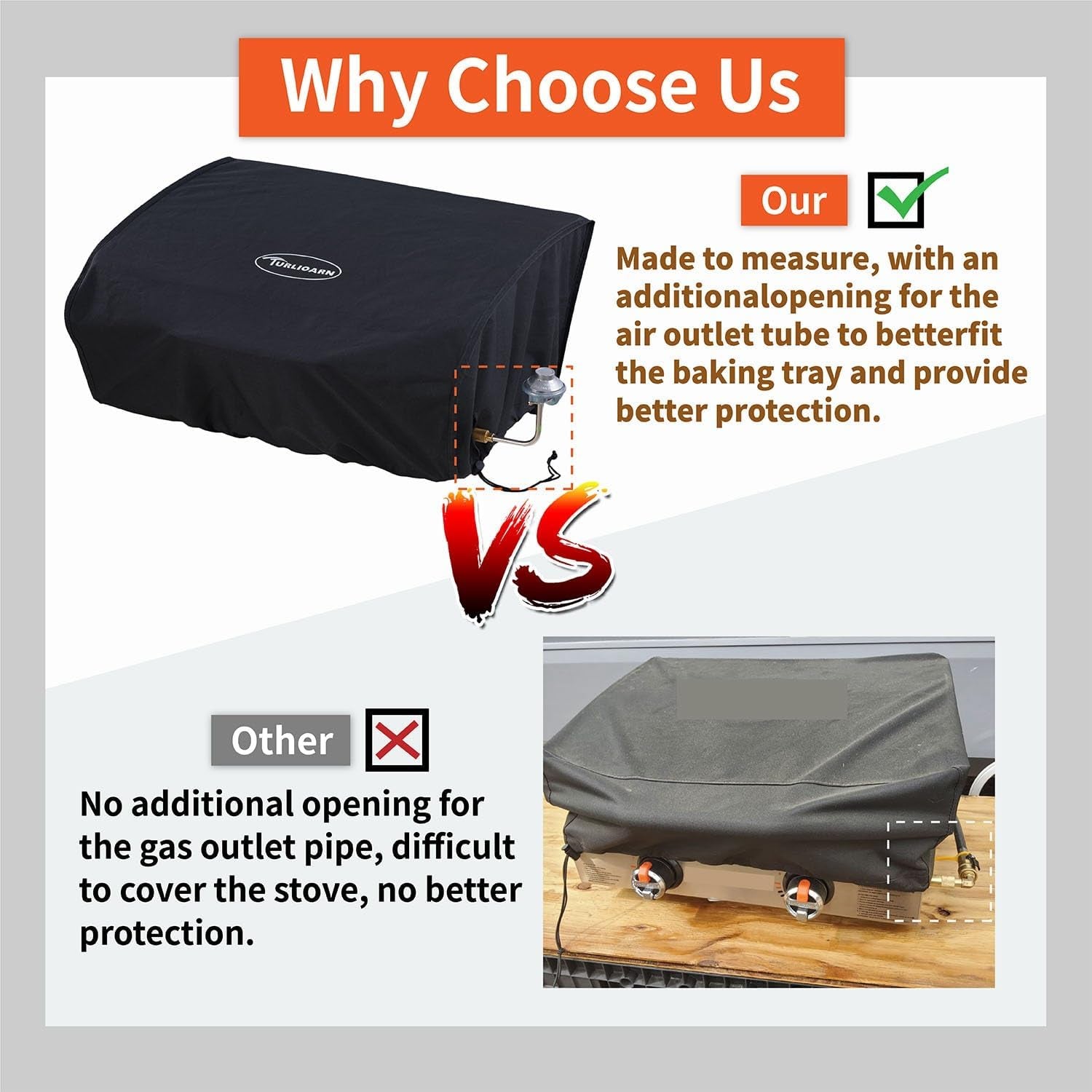 Blackstone 22" Griddle Cover - Water Resistant 600D Polyester Heavy Duty Flat Top Gas Grill Cover - Exclusively Fits Blackstone 22" Griddle Cooking Station