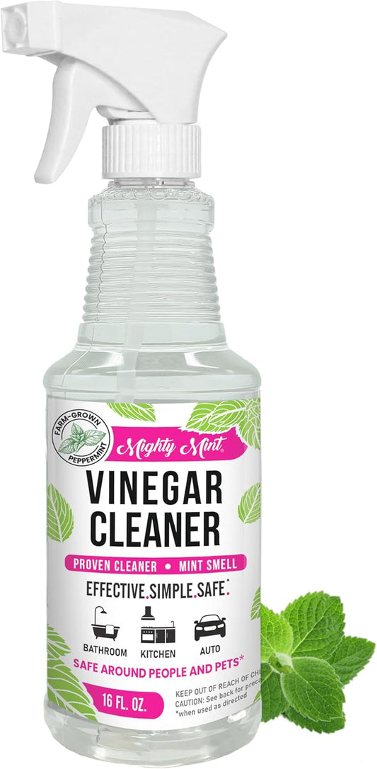 Mighty Mint Vinegar Cleaner, All-Purpose Spray, Spearmint Scent, 16Oz