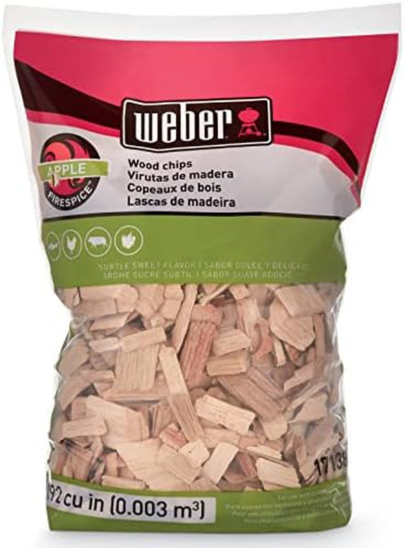 Weber Apple Wood Chips, for Grilling and Smoking, 192 Cu. In