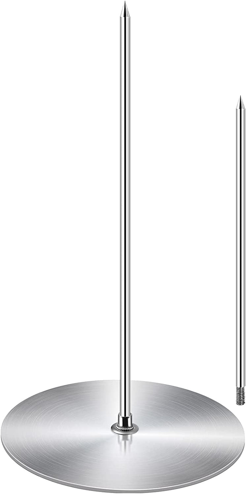 ZAUGONTW Vertical Skewer Grill - Stainless Removable Vertical Brazilian Barbecue Grilling Rack Meat Spit - Perfect for Steak, Whole Chickens, Whole Fish, Large Meat