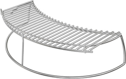 Only Fire Warming Cooking Rack Fits for Charcoal Kettle Grills like Weber,Char-Broil and Ceramic Grills like Large Big Green Egg,Kamado Joe Classic,Pit Boss K22,Louisiana K22,17 3/4"