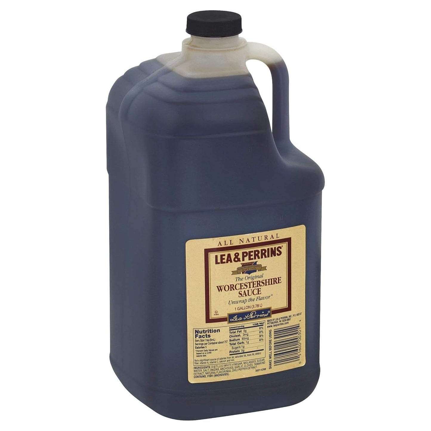 Lea & Perrins the Original Worcestershire Sauce, 1 Gallon (Pack of 3)